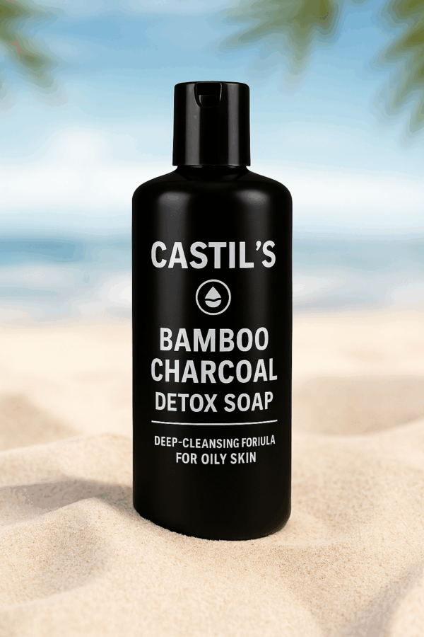 Castils Bamboo Charcoal Detox Soap สบู่เหลวชาโคลไม้ไผ่ ดีท็อกซ์ผิว